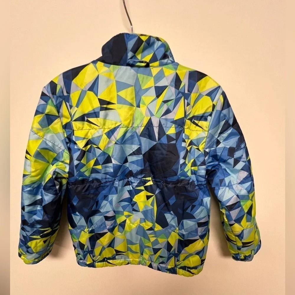 GIRLS BLUE GREEN LIGHT FLEECE LINED JACKET SIZE. 4 T